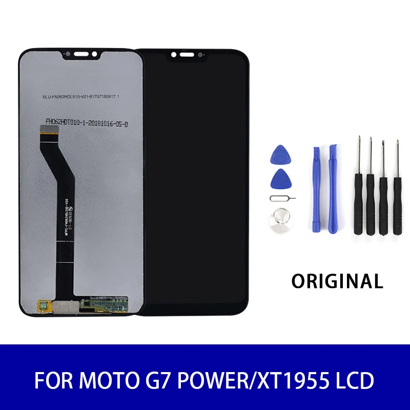 Original For Moto G7 Power/XT1955 Lcd Display Touch Screen Panel Digitizer Assembly Screen Replacement Parts 1920x1080 Black
Original For Moto G7 Power/XT1955 Lcd Display Touch Screen Panel Digitizer Assembly Screen Replacement Parts 1920x1080 Black