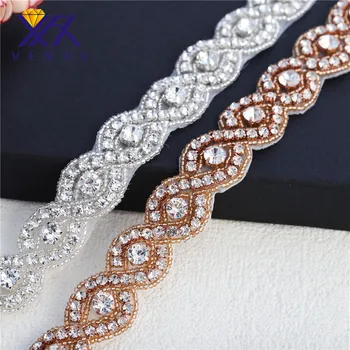 XINFANGXIU (5 Yards * 2) Rhinestone Applique by the Yard 5yards/pc with Stunning Crystals for Dresses Garments Wedding
XINFANGXIU (5 Yards * 2) Rhinestone Applique by the Yard 5yards/pc with Stunning Crystals for Dresses Garments Wedding