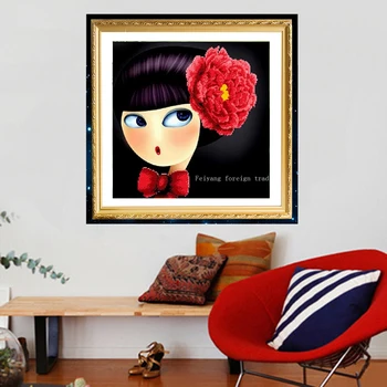 DIY 3D Diamond Black Girl And Red Flower Diamond Pattern Embroidered Square Cross Stitch Kits Handmade European Hooks 30x30cm
DIY 3D Diamond Black Girl And Red Flower Diamond Pattern Embroidered Square Cross Stitch Kits Handmade European Hooks 30x30cm