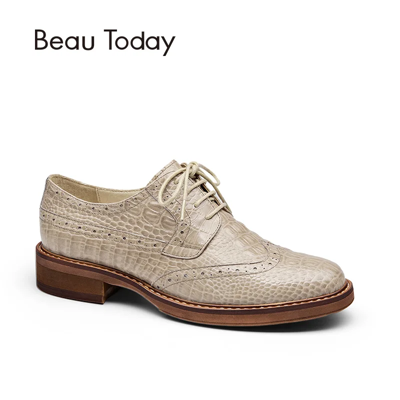 BeauToday Brogue Shoes Women Genuine Full Grain Leather Round Toe Good Quality Lady Flats Wingtip Shoes Handmade 21084
BeauToday Brogue Shoes Women Genuine Full Grain Leather Round Toe Good Quality Lady Flats Wingtip Shoes Handmade 21084