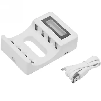 New Smart Charger 4 Slot Smart LCD Rechargeable Battery Charger USB Charger For AA / AAA NiCd NiMh Rechargeable Batteries
New Smart Charger 4 Slot Smart LCD Rechargeable Battery Charger USB Charger For AA / AAA NiCd NiMh Rechargeable Batteries