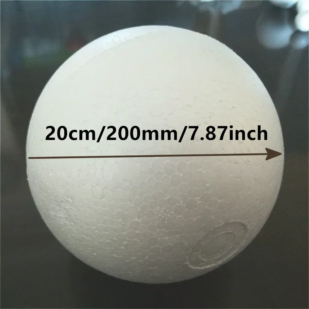 20cm 2pcs White Modelling Polystyrene Styrofoam Foam Ball Party Christmas Balls Decorations DIY Craft 200mm 7.87inch
20cm 2pcs White Modelling Polystyrene Styrofoam Foam Ball Party Christmas Balls Decorations DIY Craft 200mm 7.87inch