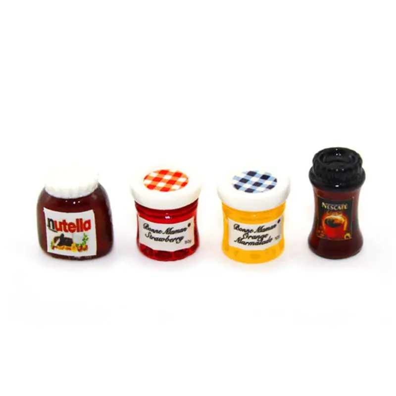 4pcs/set Jar Ketchup Sauce Jam Salad Mini Coffee Kitchen Accessories for 1:12 Dollhouse Miniature Dinner House
4pcs/set Jar Ketchup Sauce Jam Salad Mini Coffee Kitchen Accessories for 1:12 Dollhouse Miniature Dinner House