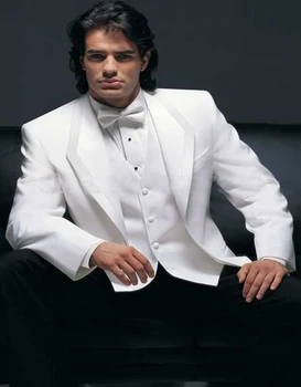 2017 Wedding Party Morning Suits Handsome White One Button Men Wedding Prom Dresses Groom Tuxedos Suit(jacket+pants+vest)
2017 Wedding Party Morning Suits Handsome White One Button Men Wedding Prom Dresses Groom Tuxedos Suit(jacket+pants+vest)