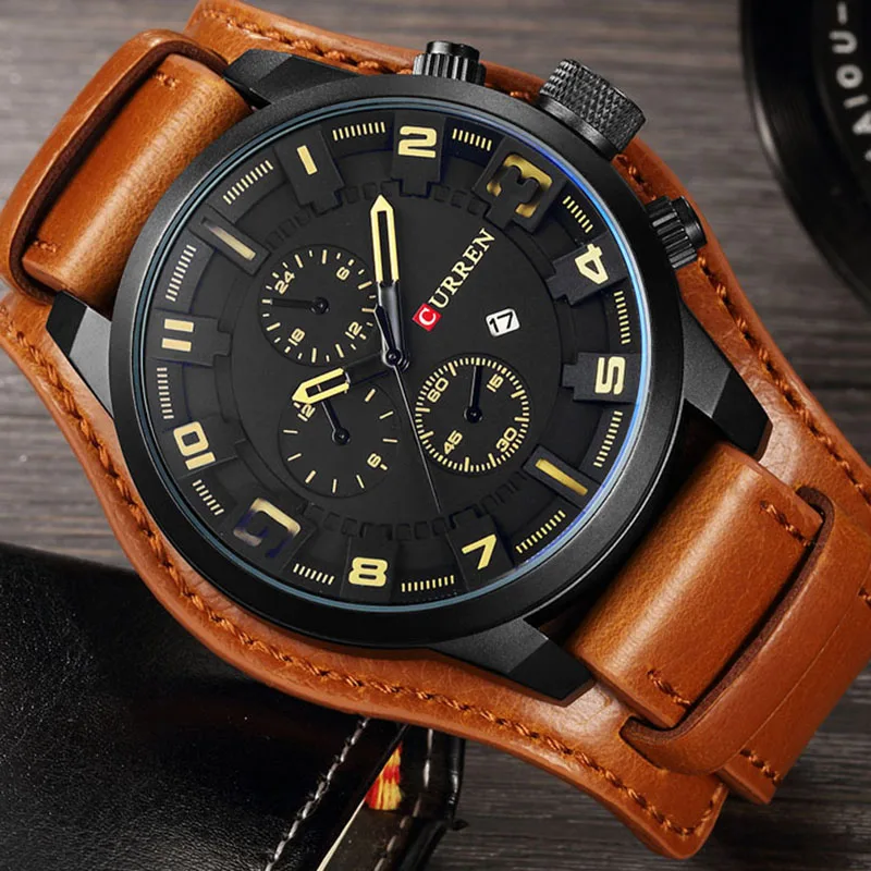 CURREN Men Watches Sport Military Business Casual Male Calendar Clock Luxury Leather Band Wrist Quartz Watches Relogio Masculino
CURREN Men Watches Sport Military Business Casual Male Calendar Clock Luxury Leather Band Wrist Quartz Watches Relogio Masculino
