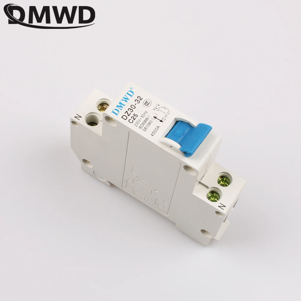 DMWD DPN DZ30-32 1P+N 25A 240V~ 50HZ/60HZ Residual Current Circuit Breaker RCCB BREAKER
DMWD DPN DZ30-32 1P+N 25A 240V~ 50HZ/60HZ Residual Current Circuit Breaker RCCB BREAKER