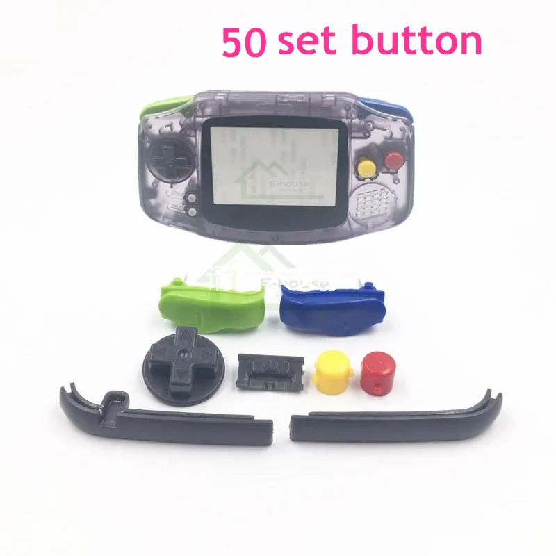 50 set Color Buttons replacement for GameBoy Advance for GBA Buttons Set LR Shoulder AB Dpad Button replacement
50 set Color Buttons replacement for GameBoy Advance for GBA Buttons Set LR Shoulder AB Dpad Button replacement