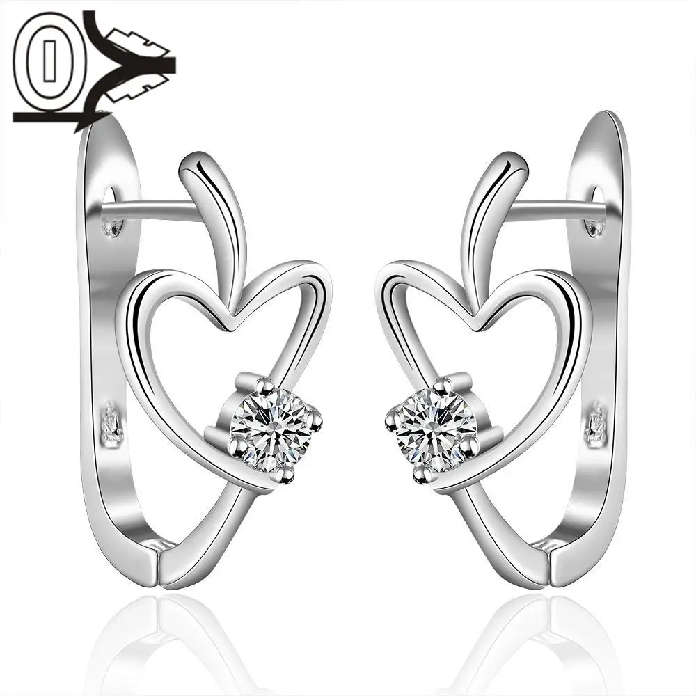 Wholesale Silver Plated Earring,Wedding Jewelry Accessories,Fashion Heart Zircon Women Silver Earrings
Wholesale Silver Plated Earring,Wedding Jewelry Accessories,Fashion Heart Zircon Women Silver Earrings