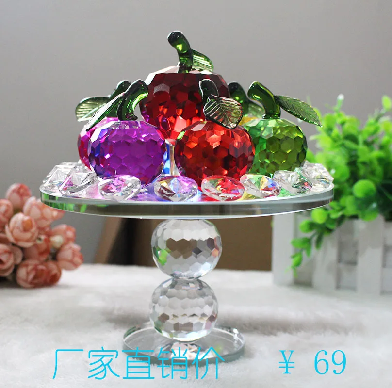 The red crystal fruit plate decoration window lattice simulation room table crystal apple decorative gift ornaments
The red crystal fruit plate decoration window lattice simulation room table crystal apple decorative gift ornaments