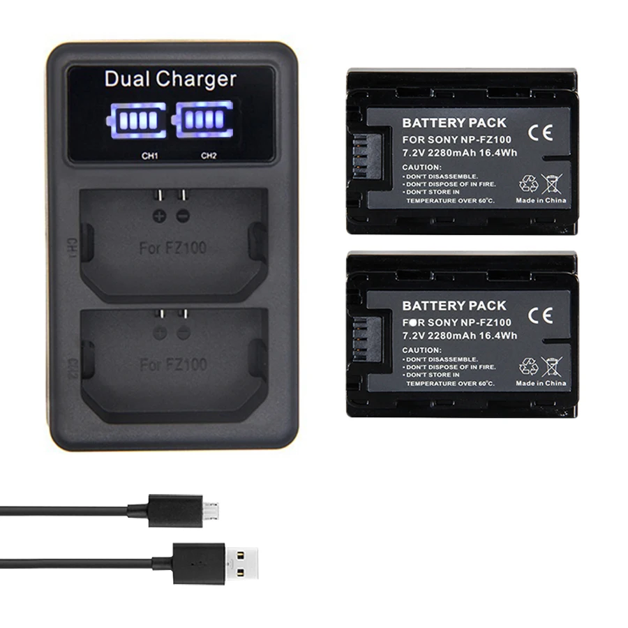 2Pc NP-FZ100 NP FZ100 NPFZ100 Digital Battery Pack +USB LCD Dual Charger for Sony Alpha 9 A9 9R A9R 9S A9S A7RIII A7R3 7RM3 A7m3
2Pc NP-FZ100 NP FZ100 NPFZ100 Digital Battery Pack +USB LCD Dual Charger for Sony Alpha 9 A9 9R A9R 9S A9S A7RIII A7R3 7RM3 A7m3