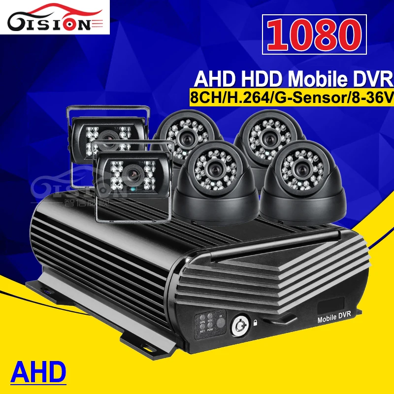 6PCS IR Night Vision AHD 2.0MP Bus Camera +1080 8CH AHD Mobile Dvr Support 2TB Hard Disk 256G SD Card Cycle Recording G-sensor
6PCS IR Night Vision AHD 2.0MP Bus Camera +1080 8CH AHD Mobile Dvr Support 2TB Hard Disk 256G SD Card Cycle Recording G-sensor