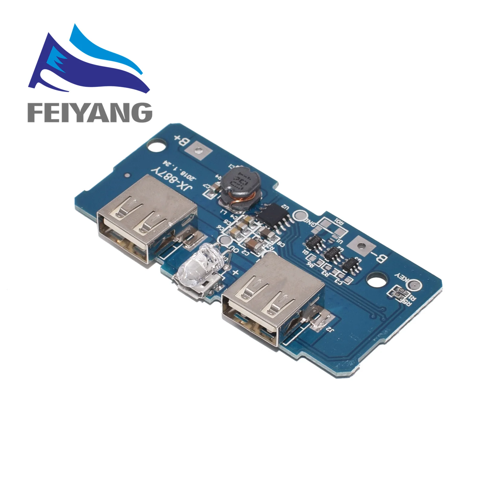 18650 Dual Micro USB 3.7V to 5V 2A Boost Mobile Power Bank DIY 18650 Lithium Battery Charger PCB Board Step Up Module With LED
18650 Dual Micro USB 3.7V to 5V 2A Boost Mobile Power Bank DIY 18650 Lithium Battery Charger PCB Board Step Up Module With LED