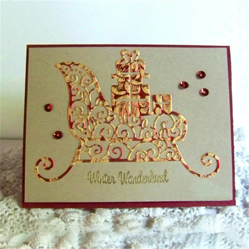 CJCrafts Loaded Sleigh Dies New 2019 Metal Cutting Dies for Scrapbooking DIY Album Paper Craft Diecuts Stencil Decor
CJCrafts Loaded Sleigh Dies New 2019 Metal Cutting Dies for Scrapbooking DIY Album Paper Craft Diecuts Stencil Decor