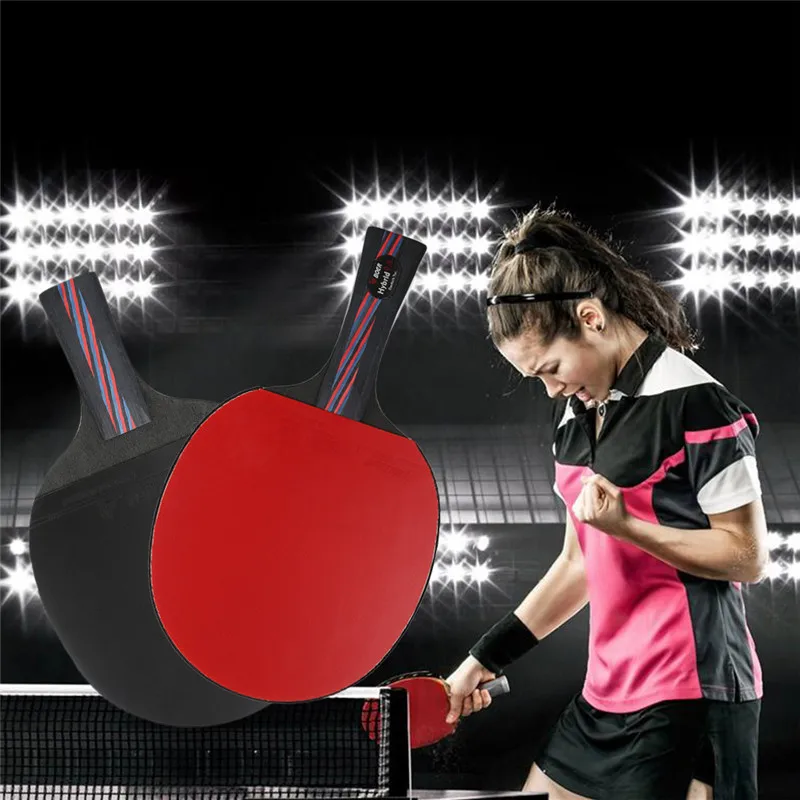 BOER Table Tennis Lightweight Ping Pong Racket Paddle Long/Short Handle Double Face Table Tennis Racket Set with Storing Bag
BOER Table Tennis Lightweight Ping Pong Racket Paddle Long/Short Handle Double Face Table Tennis Racket Set with Storing Bag