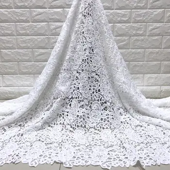 African French Lace Fabric 2019 High Quality Lace White Lace Fabric Nigerian Tulle Mesh Lace Fabrics for Wedding
African French Lace Fabric 2019 High Quality Lace White Lace Fabric Nigerian Tulle Mesh Lace Fabrics for Wedding