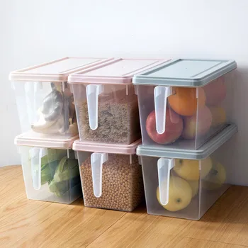 4Pcs Kitchen Storage Containers with Handle Food Storage Container Clear Box Refrigerator Organizer Keep Fruits Meat Fish Fresh
4Pcs Kitchen Storage Containers with Handle Food Storage Container Clear Box Refrigerator Organizer Keep Fruits Meat Fish Fresh