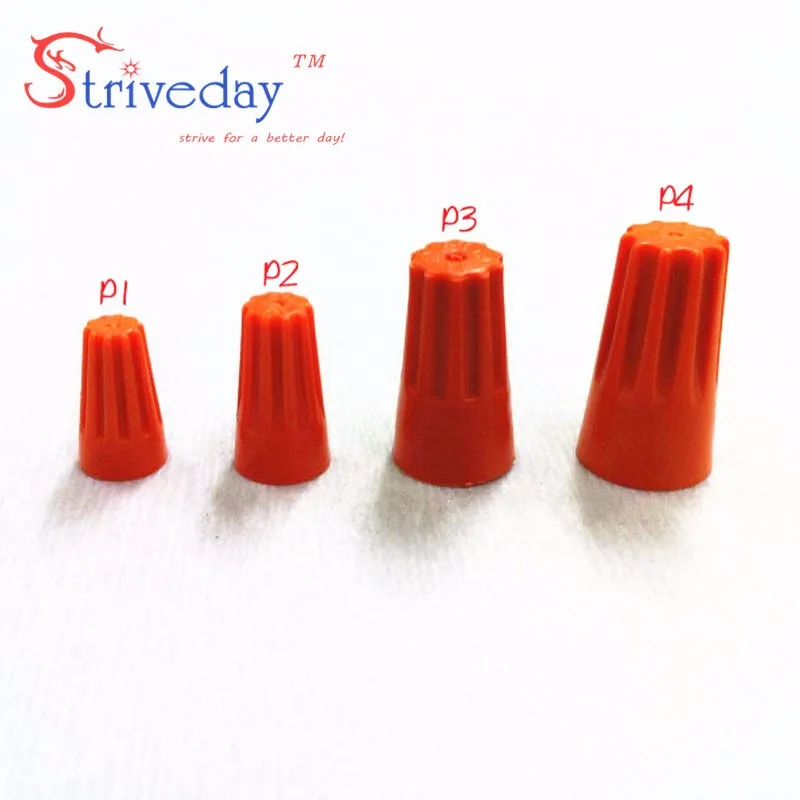 100pcs / lot P3 wire torsion nut connector terminal cap spring wiring cap insert classification color orange wire connector
100pcs / lot P3 wire torsion nut connector terminal cap spring wiring cap insert classification color orange wire connector