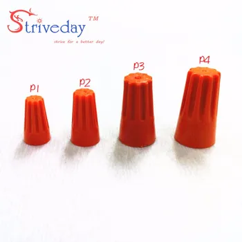 100pcs / lot P3 wire torsion nut connector terminal cap spring wiring cap insert classification color orange wire connector
100pcs / lot P3 wire torsion nut connector terminal cap spring wiring cap insert classification color orange wire connector