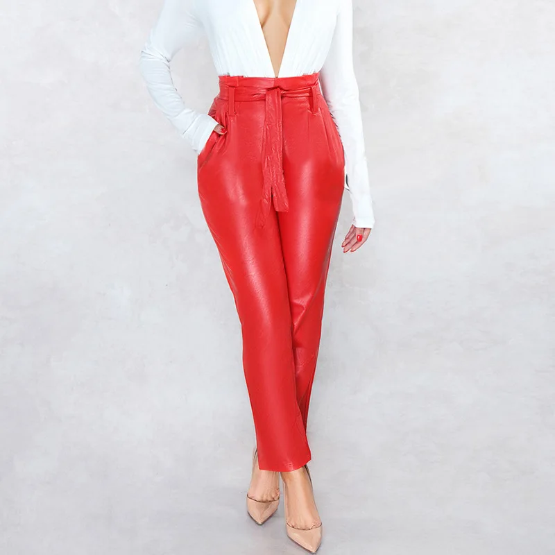 Flash Zipper PU Leather Pants Women High Waist Hip Push Up Sexy Female Leggings Office Lady Casual Skinny Pencil Pants
Flash Zipper PU Leather Pants Women High Waist Hip Push Up Sexy Female Leggings Office Lady Casual Skinny Pencil Pants