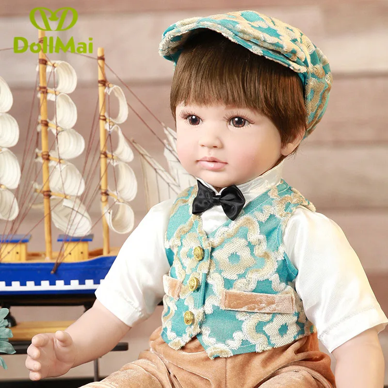 60cm Silicone Reborn Baby Doll Toys alive Toddler bebe boy reborn bonecas Brinquedos Limited Collection kids Birthday Gift
60cm Silicone Reborn Baby Doll Toys alive Toddler bebe boy reborn bonecas Brinquedos Limited Collection kids Birthday Gift