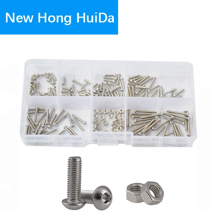 M2 Hex Button Socket Head Cap Screw Nut Metric Thread Hexagon Machine Allen Drive Bolt Assortment Kit Set 304 Stainless Steel
M2 Hex Button Socket Head Cap Screw Nut Metric Thread Hexagon Machine Allen Drive Bolt Assortment Kit Set 304 Stainless Steel