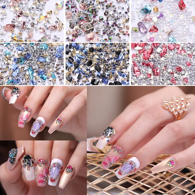 1 Box 3D Nail Rhinestones Studs Multi-shaped Colorful Mixed Size Small Beads Nail Art Decorations Manicure DIY Design
1 Box 3D Nail Rhinestones Studs Multi-shaped Colorful Mixed Size Small Beads Nail Art Decorations Manicure DIY Design
