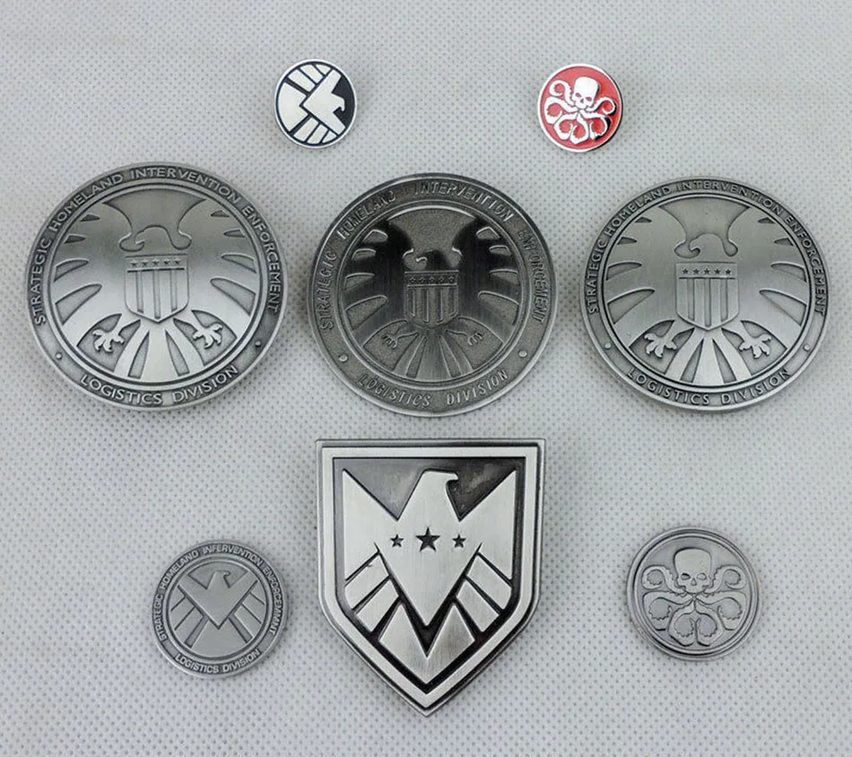 Full set Agents of Shield Badge Pin Coin Hydra Badge SHIELD Pin Brooch NEW-MH236
Full set Agents of Shield Badge Pin Coin Hydra Badge SHIELD Pin Brooch NEW-MH236