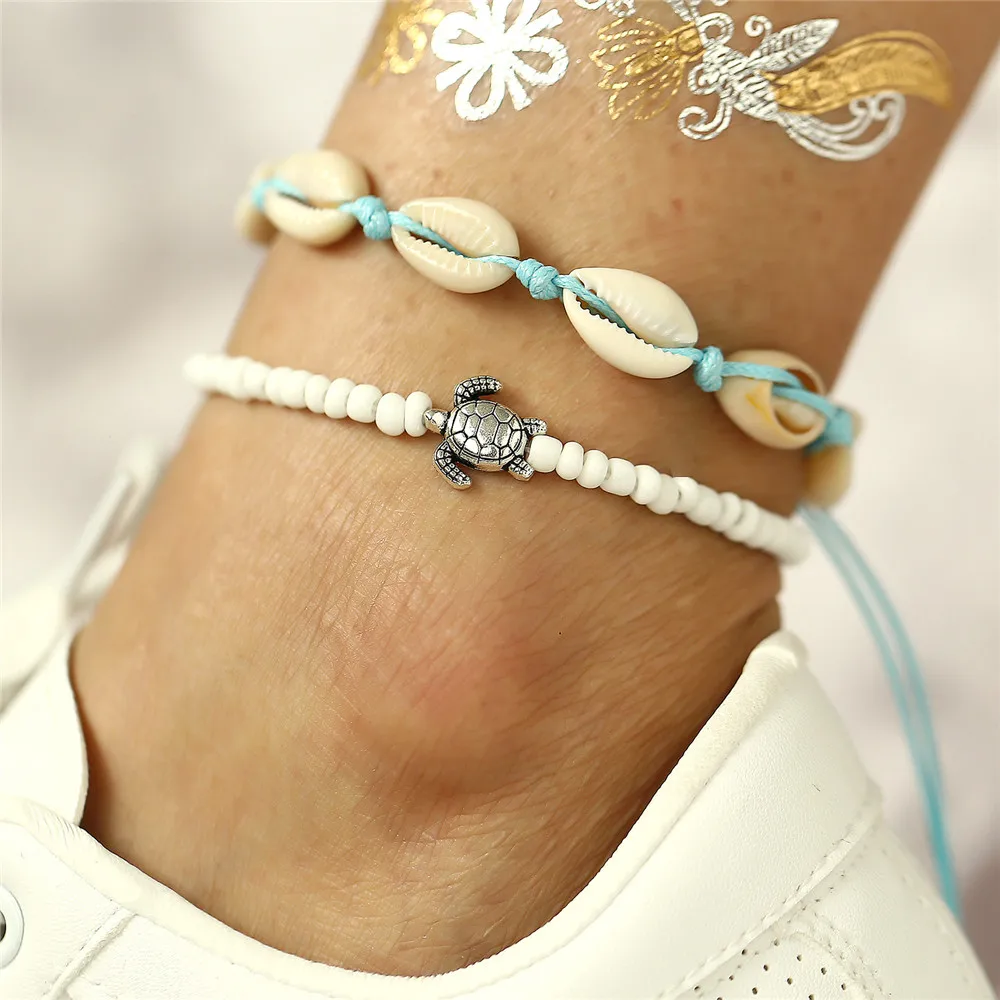 Miss JQ New Fashion Turtle Anklets For Women Beach Jewelry Shell Anklet Bracelets Accessories tobilleras pulsera para tobillo
Miss JQ New Fashion Turtle Anklets For Women Beach Jewelry Shell Anklet Bracelets Accessories tobilleras pulsera para tobillo