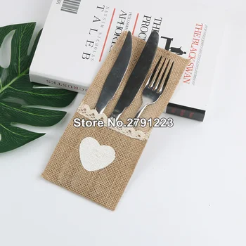 100pcs Burlap Lace Cutlery Pouch wedding Tableware Party decoration holder Bag Love Heart Rustic Jute 4" x 8"
100pcs Burlap Lace Cutlery Pouch wedding Tableware Party decoration holder Bag Love Heart Rustic Jute 4" x 8"