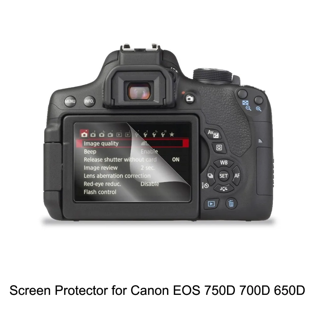 Прозрачная защита для ЖК-экрана от царапин, фотоаксессуары для Canon EOS 750D 700D 650D
Прозрачная защита для ЖК-экрана от царапин, фотоаксессуары для Canon EOS 750D 700D 650D
