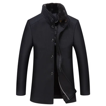 Middle age and old age New Winter Keep warm Coat Men Leisure Woolen Coats Men's Color Fashion Jackets / Casual Men Overcoat
Middle age and old age New Winter Keep warm Coat Men Leisure Woolen Coats Men's Color Fashion Jackets / Casual Men Overcoat