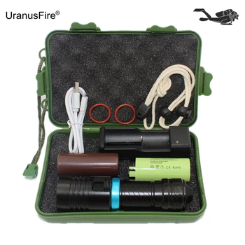 Underwater Diving Flashlight XM-L2 LED Torch Lamp White Light Waterproof Lanterna
Underwater Diving Flashlight XM-L2 LED Torch Lamp White Light Waterproof Lanterna