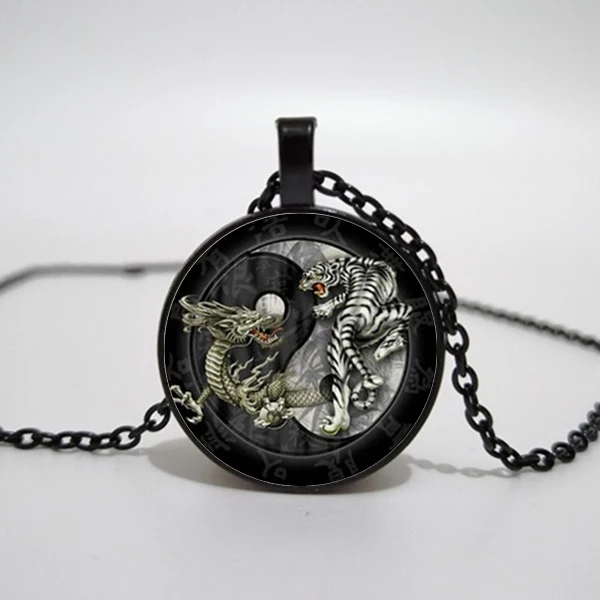 New fashion China style Tai Chi dragon tiger Yin Yang retro glass pendant long chain necklace jewelry items for women men
New fashion China style Tai Chi dragon tiger Yin Yang retro glass pendant long chain necklace jewelry items for women men