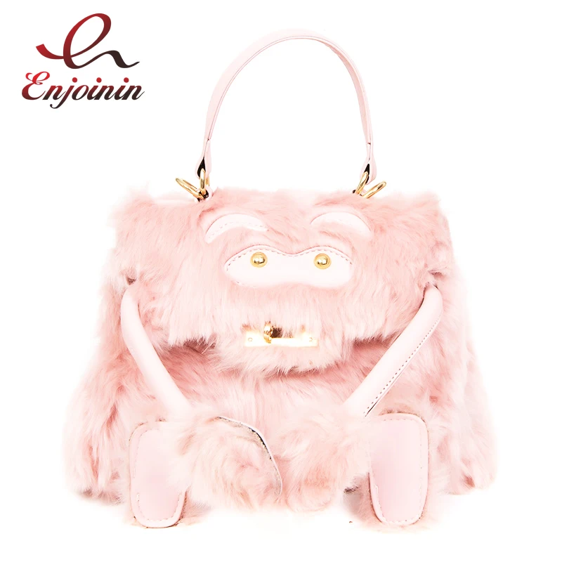 Fashion pink faux fur personality casual ladies cartoon handbag shoulder bag totes women's crossbody messenger bag purse
Fashion pink faux fur personality casual ladies cartoon handbag shoulder bag totes women's crossbody messenger bag purse