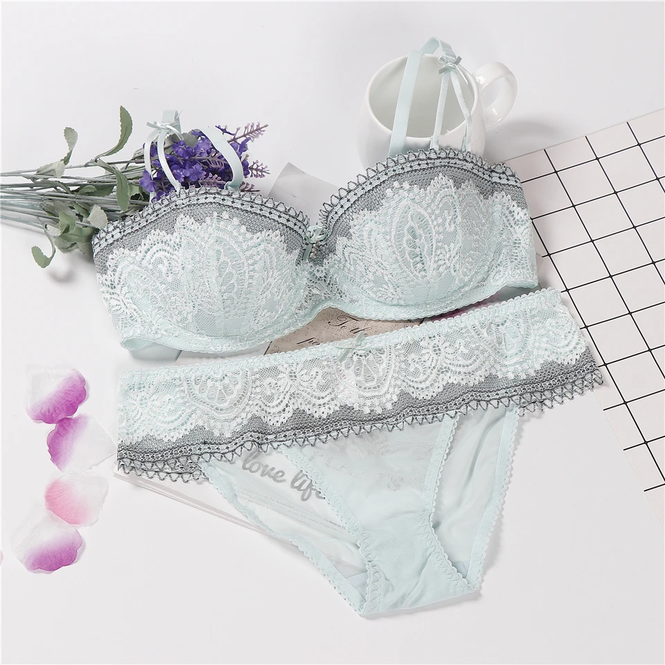 lingerie bra set push up intimo sexy erotico half cup ABCD plus size feminino lace underwear set for women
lingerie bra set push up intimo sexy erotico half cup ABCD plus size feminino lace underwear set for women