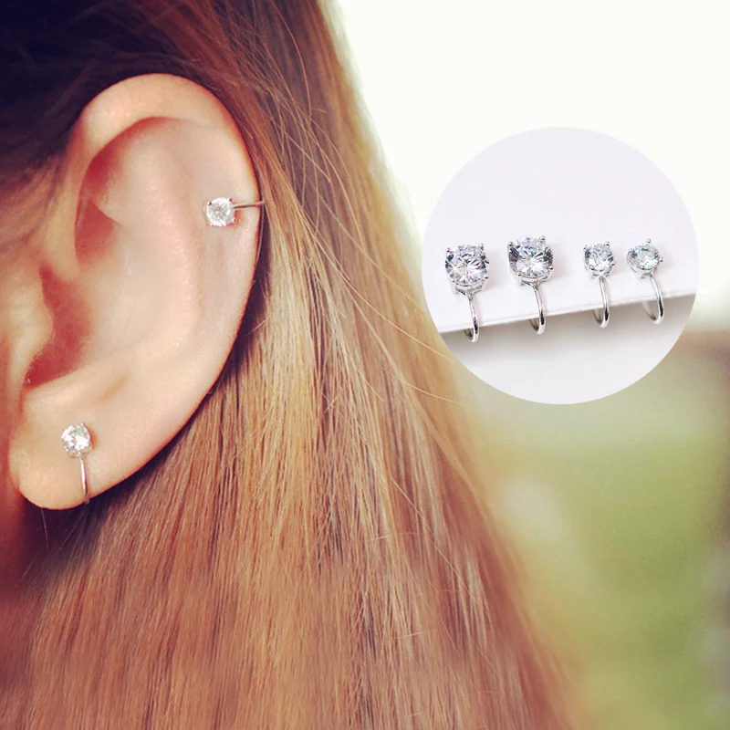 Korea small pure and fresh simple temperament with fashion short style earrings painless ear hole ear clip ear na
Korea small pure and fresh simple temperament with fashion short style earrings painless ear hole ear clip ear na