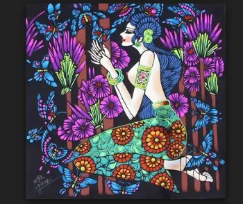 Modern rich-color painting is a special folk art style with ethnic flavor of Yunnan
Modern rich-color painting is a special folk art style with ethnic flavor of Yunnan