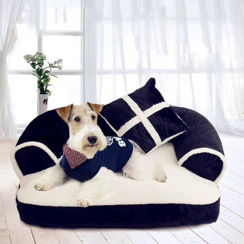 Luxury Double-Cushion Pet Dog Sofa Beds With Pillow Detachable Wash Soft Fleece Cat Bed Warm Small Dog Bed
Luxury Double-Cushion Pet Dog Sofa Beds With Pillow Detachable Wash Soft Fleece Cat Bed Warm Small Dog Bed
