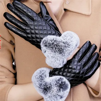 Fashion Women Warm Thicken Winter Gloves Leather Elegant Girls Brand Mittens Free Size For Female Driving Gloves Mittens
Fashion Women Warm Thicken Winter Gloves Leather Elegant Girls Brand Mittens Free Size For Female Driving Gloves Mittens