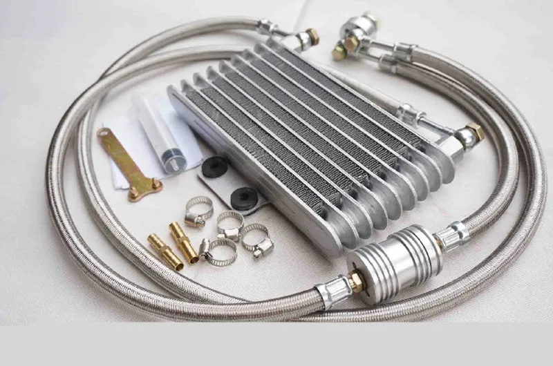 motorcycle Performance Oil Radiator Set 139QMB 152QMI 157QMJ/ Oil Cooler Set for 4 stroke Chinese Scooter GY6 50cc 125CC 150CC
motorcycle Performance Oil Radiator Set 139QMB 152QMI 157QMJ/ Oil Cooler Set for 4 stroke Chinese Scooter GY6 50cc 125CC 150CC