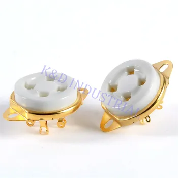2Pcs Gold Plate 4Pin Ceramic Tube Sockets valve 2A3 300B 71 80 6A3 UX4 Base For Guitar Amp Parts DIY
2Pcs Gold Plate 4Pin Ceramic Tube Sockets valve 2A3 300B 71 80 6A3 UX4 Base For Guitar Amp Parts DIY
