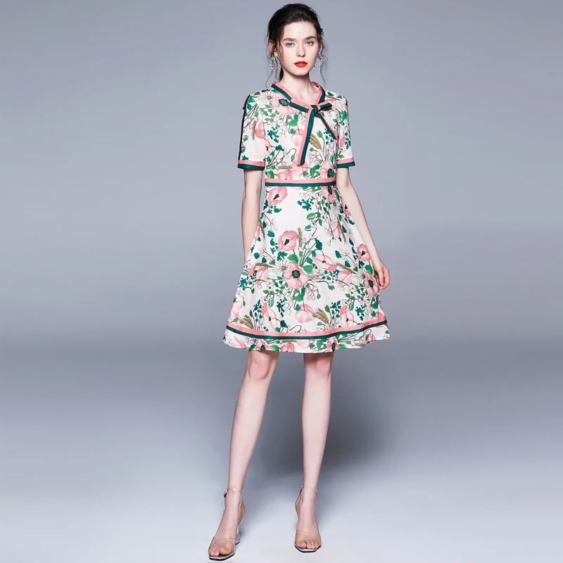 Aihuyigui 2019 new fashion runway designer sweet floral print dress ladies women o neck bow slim holiday pink dress dr398
Aihuyigui 2019 new fashion runway designer sweet floral print dress ladies women o neck bow slim holiday pink dress dr398