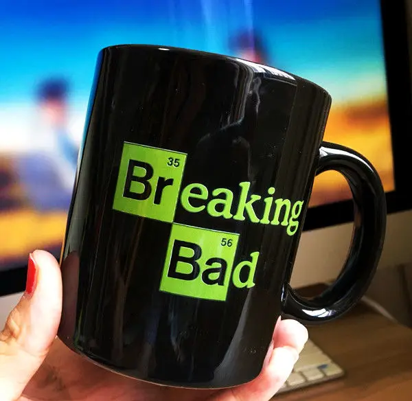 TV Series Breaking Bad Black Mug Black / White Ceramic Coffee Tea Milk Cup Comic Mugs Home Decor Collectible Cups Christmas Gift
TV Series Breaking Bad Black Mug Black / White Ceramic Coffee Tea Milk Cup Comic Mugs Home Decor Collectible Cups Christmas Gift