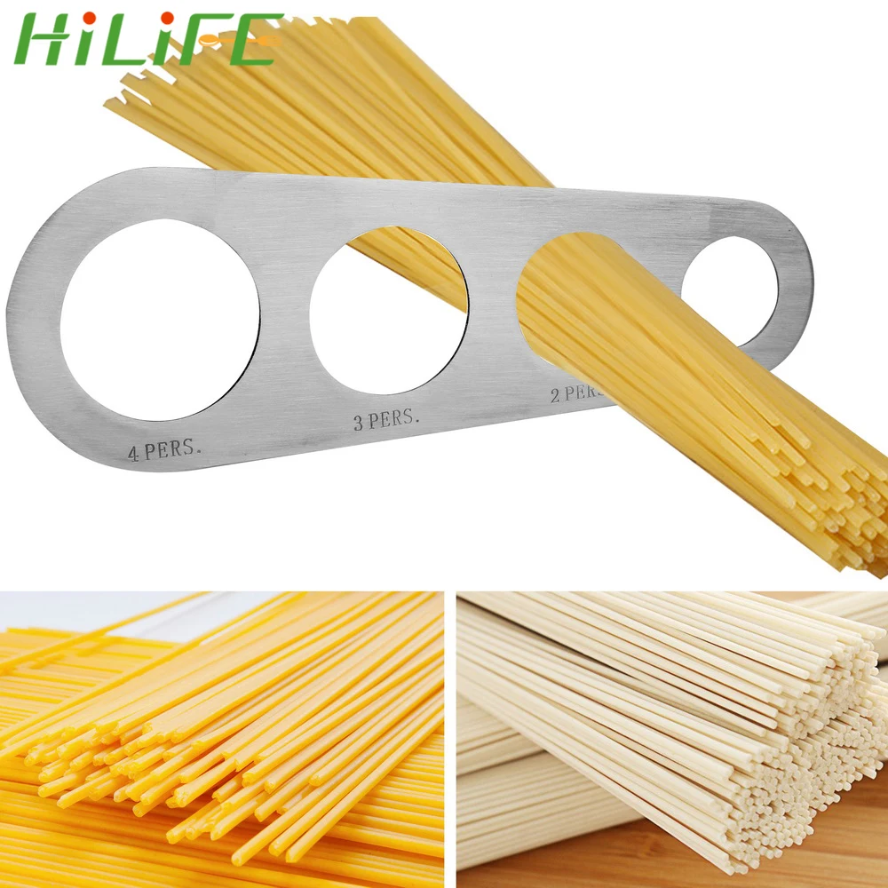 HILIFE 1Pcs Stainless Steel 4 Holes Spaghetti Measurer Pasta Noodle Measure Measuring Tools Kitchen Accessories
HILIFE 1Pcs Stainless Steel 4 Holes Spaghetti Measurer Pasta Noodle Measure Measuring Tools Kitchen Accessories