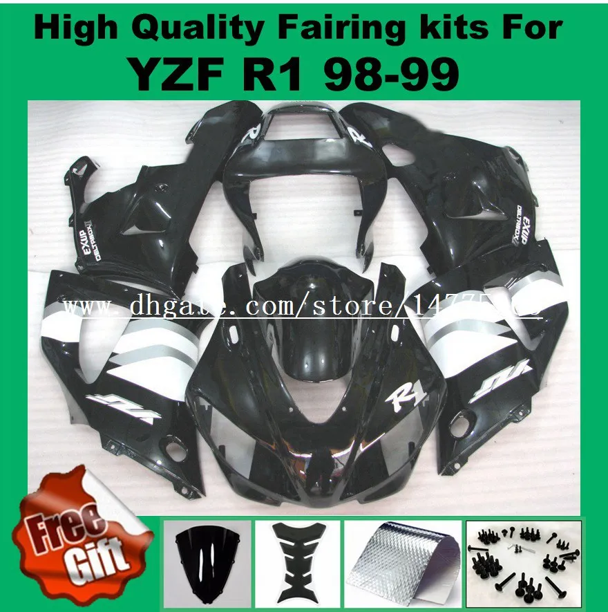 9 gifts Injection Mold For Yamaha Yzf R1 1998 1999 Motorcycle Bodywork Fairings Black White S3244 +Free screws
9 gifts Injection Mold For Yamaha Yzf R1 1998 1999 Motorcycle Bodywork Fairings Black White S3244 +Free screws