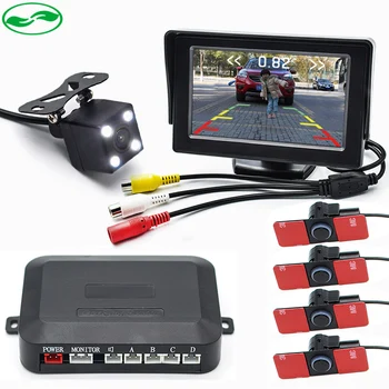 3in1 16MM Flat Sensors Car Video Parking Sensor Radar With Rear View Camera Display Distance On 4.3" TFT Car Monitor
3in1 16MM Flat Sensors Car Video Parking Sensor Radar With Rear View Camera Display Distance On 4.3" TFT Car Monitor