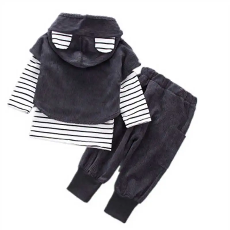 2019 boys autumn suit fashion long-sleeved infant child autumn pants suit baby corduroy three-piece cartoon hooded suit jacket
2019 boys autumn suit fashion long-sleeved infant child autumn pants suit baby corduroy three-piece cartoon hooded suit jacket