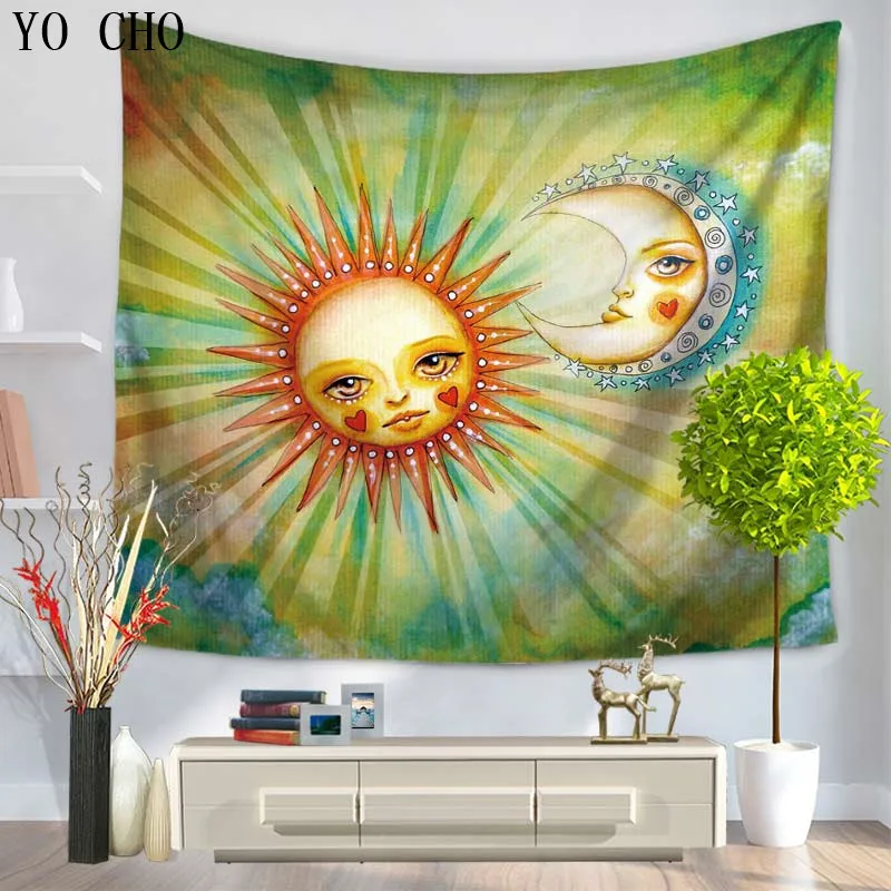 YO CHO 3D Digital Parinting Celestial Indian Sun Tapestry Colorful Psychedelic Wall Hanging Beach Throw Boho Door Curtain Carpet
YO CHO 3D Digital Parinting Celestial Indian Sun Tapestry Colorful Psychedelic Wall Hanging Beach Throw Boho Door Curtain Carpet