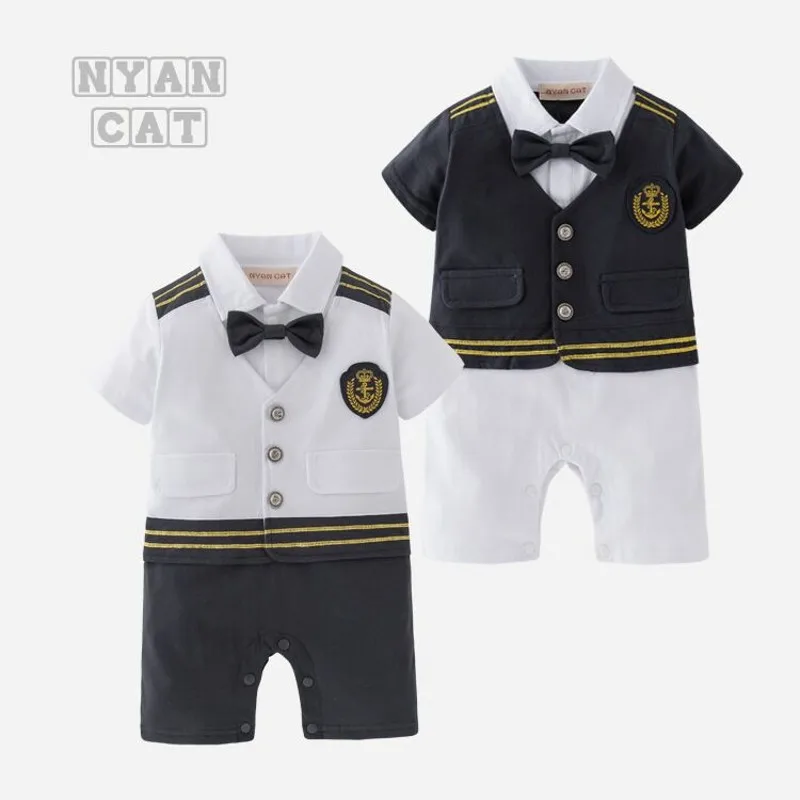 2019 Newborn Baby Boy Infant Rompers Short Sleeve Anchor Sailor Collar Romper Playsuit Outfits Cotton Summer Wear 2Colors
2019 Newborn Baby Boy Infant Rompers Short Sleeve Anchor Sailor Collar Romper Playsuit Outfits Cotton Summer Wear 2Colors