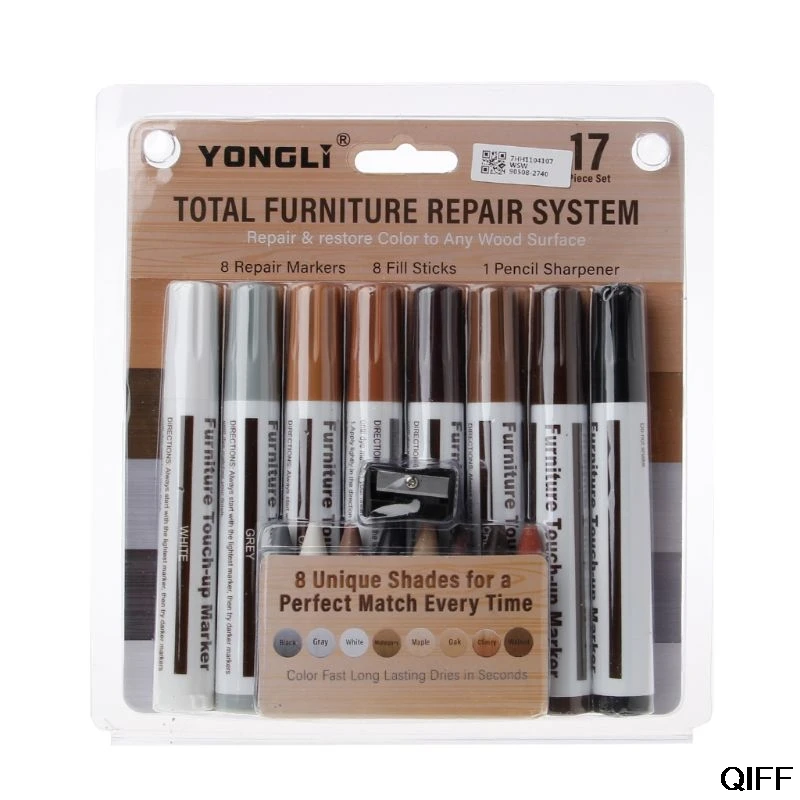 Drop Ship&Wholesale 17Pcs Furniture Touch Up Kit Markers & Filler Sticks Wood Scratches Restore Kit July 3
Drop Ship&Wholesale 17Pcs Furniture Touch Up Kit Markers & Filler Sticks Wood Scratches Restore Kit July 3